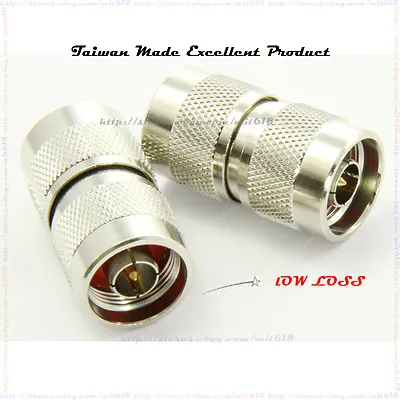 $5.98 • Buy N Male To N Male Jack Double NP-N PLUG  Barrel Connector UHF Coax Adapter