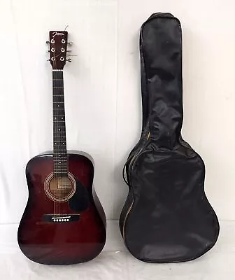 Johnson 3/4 Size Red Sunburst JG-610-R3/4 Acoustic Guitar • $20.50