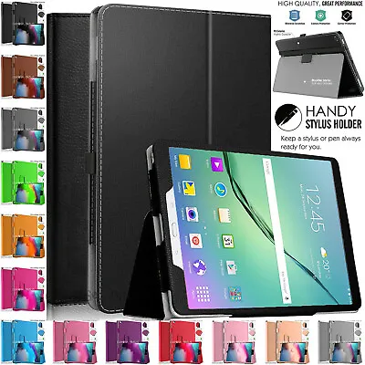 Leather Magnetic Flip Stand Case Cover For Samsung Galaxy Tab S2 9.7  T810/T815 • £6.99