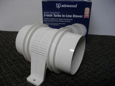 $34.99 • Buy Attwood 1733-4 Turbo 3000 In-line 3  Bilge Blower Boat Marine