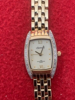 £185 • Buy INGERSOLL DIAMOND  WOMEN WATCH IG0034DM No 18906 18 CARAT GOLD PLATED NEW