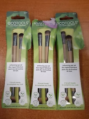 2 Or 3 Pk: EcoTools Eye Enhancing Duo Makeup Brush Kit! • $9.23