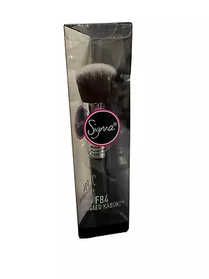 Sigma Beauty ANGLED KABUKI F84 Face Makeup Brush Black Full Size New 53-HU123 • $24.99