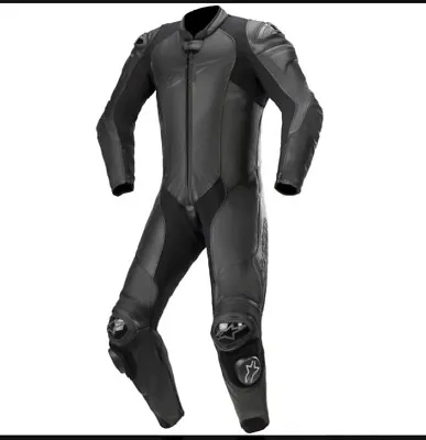Men's Alpinestars Motorbike Leather Suit Motorcycle Black MotoGP Racing Gear. • $280