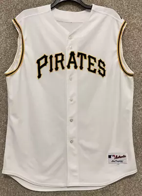 Majestic Authentic MLB Mens Pittsburgh Pirates Sleeveless Jersey Size 52 USA • $79.99
