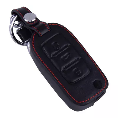 Leather Holder Flip Key Case Cover Shell Chain Bag Fit For VW Beetle Golf • $9.36