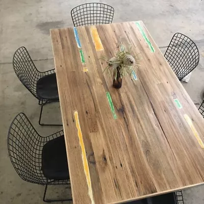 8 Seater Dining Table Rustic And Recycled Timber Handmade Abd Unique • $1700