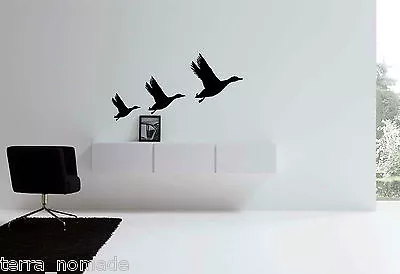 £9.99 • Buy 3 Flying Ducks - Wall Art,Stickers, Decals, Lounge, Kitchen, Bathroom, Den, Car