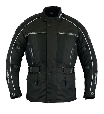 Motorbike Motorcycle Jacket Waterproof Touring Textile Cordura Jackets CE Armour • $59.99