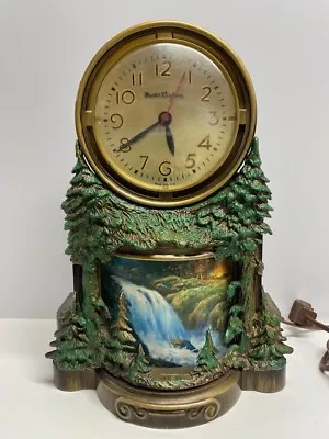 VINTAGE 1950's MASTERCRAFTERS WATERFALL CLOCK 344 With LIGHT MOTION *Read • $75