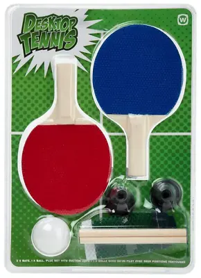 NPW Fun Desktop Mini Table Tennis Ping Pong Set Office Gag Novelty Gift NEW • $8.95