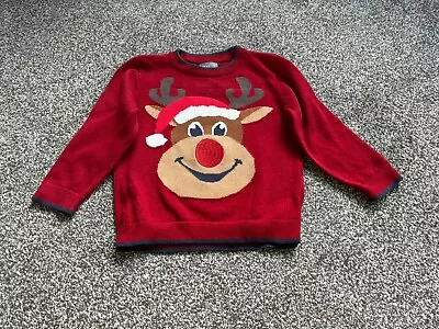 Next Baby Boy Christmas Jumper Size 12-18 Months • £3