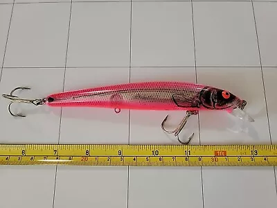 Bomber Magnum Long A Fishing Lure Pink Flash • $6.50