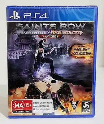 Saints Row IV 4 Re-Elected & Gat Out Of Hell First Edition PS4 - New & Sealed • $42.95