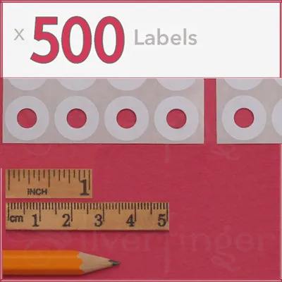 500ct Paper Hole Reinforcements — Label Sticker Binder Ring Punch Hole Protector • $2.91