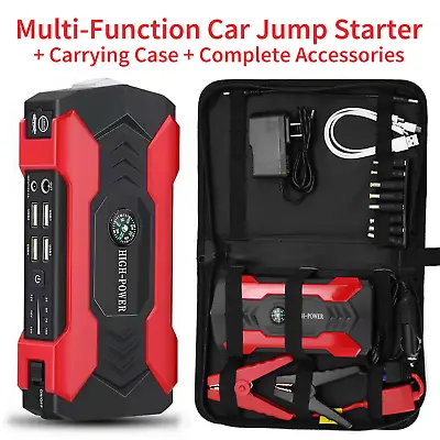 $66.66 • Buy 69800mAh Car Jump Starter Portable Power Bank Battery Charger Booster USB 12V
