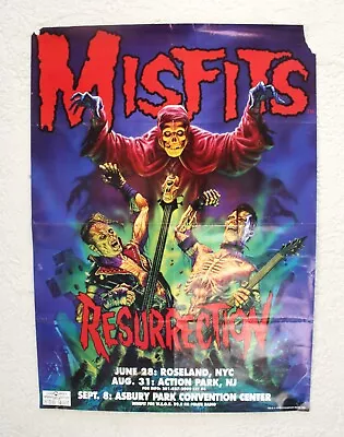 1996 Misfits  Resurrection  3-date Tour Promo Poster 23 X 32 In. • $19.99