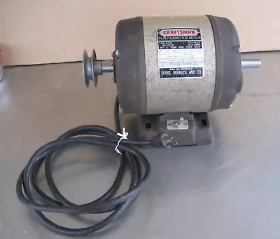 VINTAGE CRAFTSMAN 8  TABLE SAW 3/4 HP CAPACITOR MOTOR 103 SERIES Model 115.19810 • $125