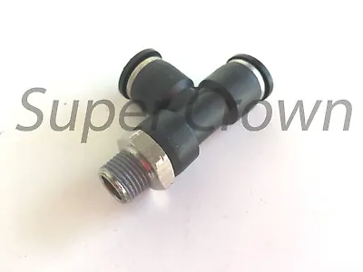 Pneumatic Male Run Tee Tube OD 5/16  Push In To Connect Air Fitting One Touch  • $4.25