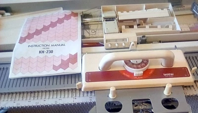 £75 • Buy Brother Knitting Machine KH230 With Accessories, Instructions & Table
