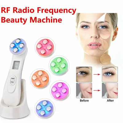 LED RF Beauty Instrument EMS Multifunction Skin Care Wrinkle Removal Massager • $30.99