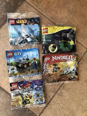 $5.99 • Buy Lot Of 5 LEGO Polybags, Star Wars City Lego Movie Halloween Party Favors