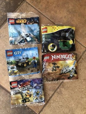 $5.99 • Buy Lot Of 5 LEGO Polybags, Star Wars City Lego Movie Halloween Party Favors