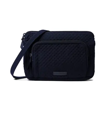 Vera Bradley Women's Microfiber Little Hipster Purce With RFID Protection Black • $50.15