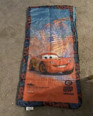Disney CARS Lightening McQueen Sleeping Bag And Backpack Size 28 X 56. • $10