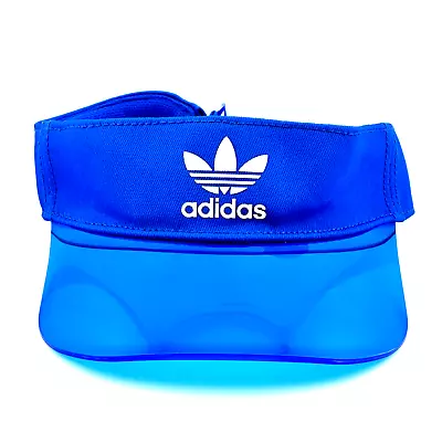 Adult ADIDAS VISOR Blue Transparent Bill - OSFM - Adjustable • $15