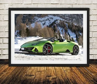 Styled Lamborghini Huracán EVO - High Quality Premium Poster Print • $34.95