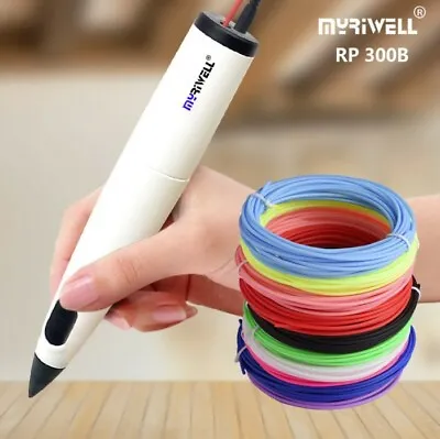 MYRIWELL RP-300B 3D Printing Pen Doodle Drawing PCL Compatible Low Temp Mode • $34.85