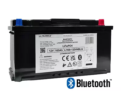 Yuasa NP100-12 NP 100-12 12V 100Ah UPS Replacement LITHIUM Battery BLUETOOTH • £449.09