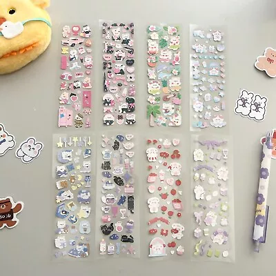 (2pc/All 8) Korean Style Polco Diary Holographic Cute Sticker Sheet Sweet Life • $3.99