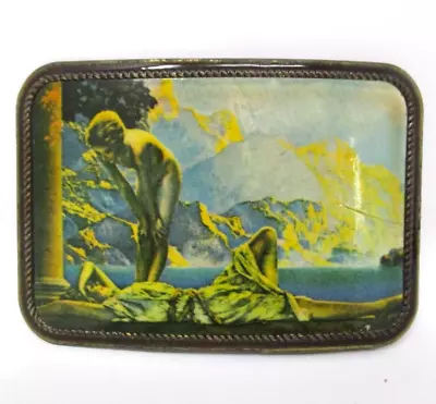 Vintage Maxfield Parrish Art Nouveau Belt Buckle Masterwork 1970s Boho Hippy • $39.99