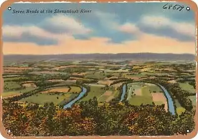 Metal Sign - Virginia Postcard - Seven Blend Of The Shenandoah River • $18.66