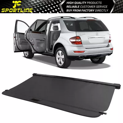 Fits 06-11 Benz ML Class W164 Retractable Black Rear Cargo Security Cover Shade • $66.33