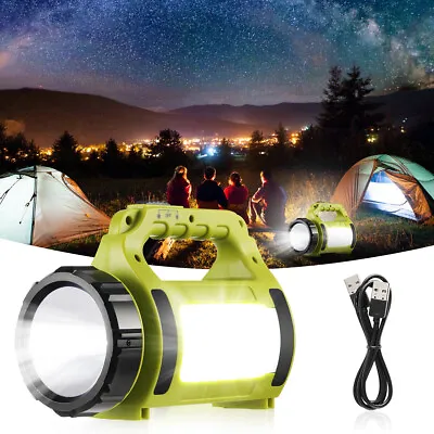 USB Portable LED Flashlight Rechargeable Camping Tent Lights Lantern Lamp B • $12.05