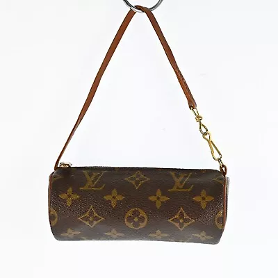 LOUIS VUITTON Mini Pouch For PAPILLON Old Model Purse Monogram Brown E2800CR512 • $210