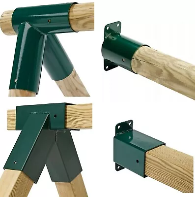 Swing Corner Metal Bracket Square/round  For Wooden Climbing Frame Playhouse New • £20.99