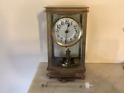 Vintage Brass Mantel Clock A/F • $56.83