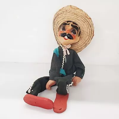 Mariachi Marionette 12  Wood String Puppet For Repair • $9.99