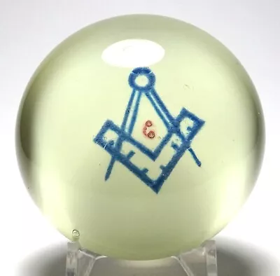 Millville Masonic Frit Paperweight - Antique Magnum • $145