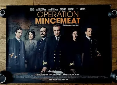 OPERATION MINCEMEAT - Authentic UK Quad Film Poster (2021 Movie) - COLIN FIRTH • £4.99