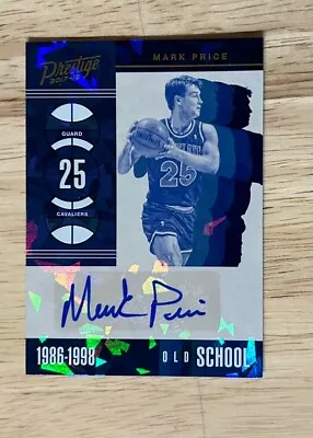 2013-14 Panini Prestige #OS-MPC  Mark Price Authentic Autograph Crystal Blue • $11.99