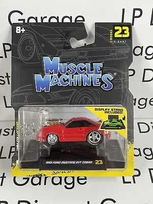 MAISTO Muscle Machines Red 1993 Ford Mustang SVT Cobra 1:64 Diecast NEW Foxbody • $12.99