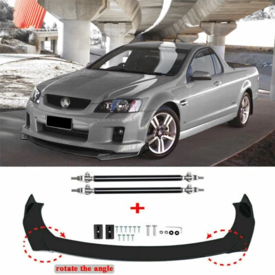 Front Bumper Lip Splitter Spoiler+ Strut Rods For Holden VE & VF Commodore • $73.39
