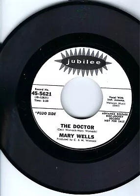 Mary Wells-  The Doctor / Two Lovers History - Jubilee 5621- Promo- Nm-northern • $5.99