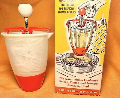 Vintage Popeil's Donut Maker No.16 Made In USA Recipes Orginal Box 1950s • $19.50