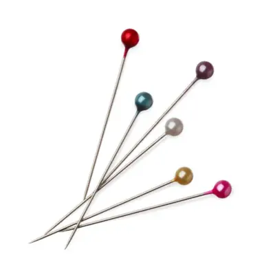 200PC LARGE Pearl Headed Pins 35mm Mixed Colours Dress MakingWeddingsFlorists • £4.75